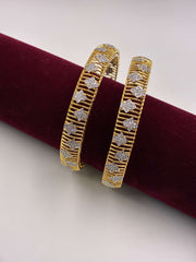 CZ Broad Jali Designer Bangle