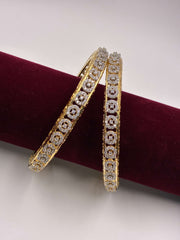 CZ Floral Sequence Bangle
