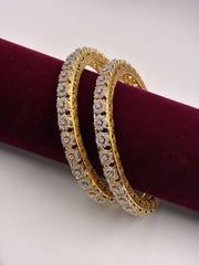 CZ Floral Sequence Bangle
