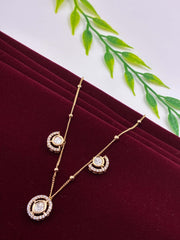 Kundan Delicate Designer Chain Pendant