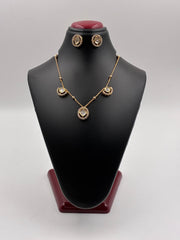 Kundan Trio Designer Chain Pendant Set