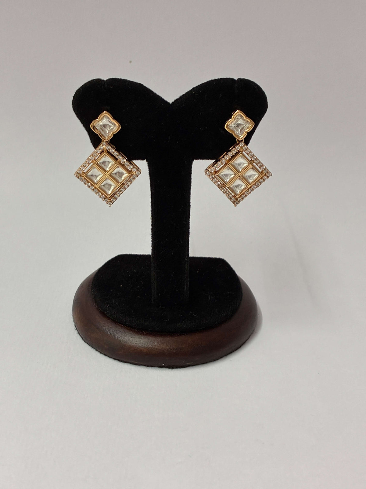 Kundan studded Drop Earring