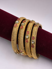 Antique Ruby Green Designer Bangle
