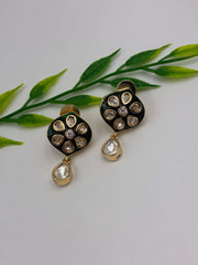 Kundan Green Meenakari Earring