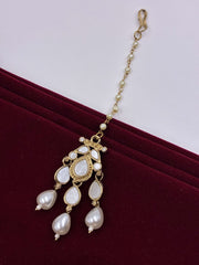 Indo Western Pearl Drop Designer Mang Tika