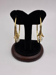 Western Eiffel Tower drop Hoop Earring