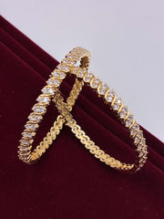 CZ Spiral Sequence Bangle