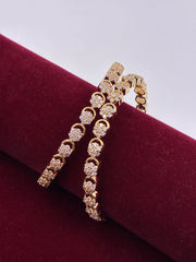 CZ Floral Sequence Designer Bangle
