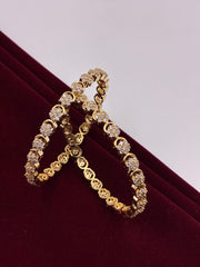 CZ Floral Sequence Designer Bangle