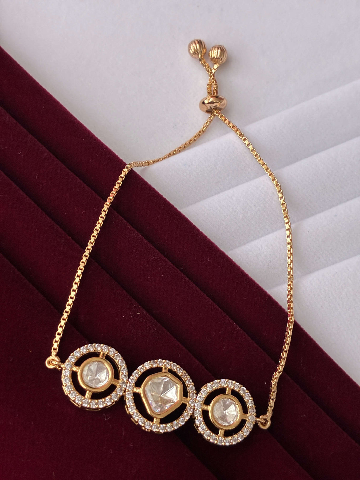 Kundan Polki Designer Bracelet