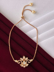 Kundan Floral Polki Designer Bracelet