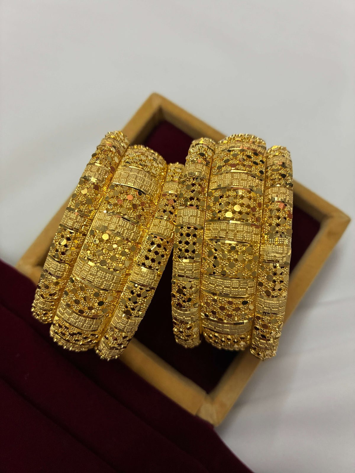 Designer Gold Plated Bangle set