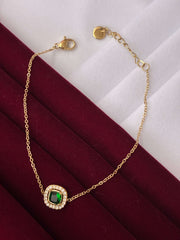 Western Emerald Green Delicate Bracelet