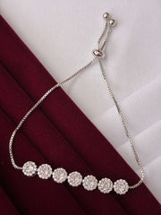 Western Silver Tone Sequence Bracelet