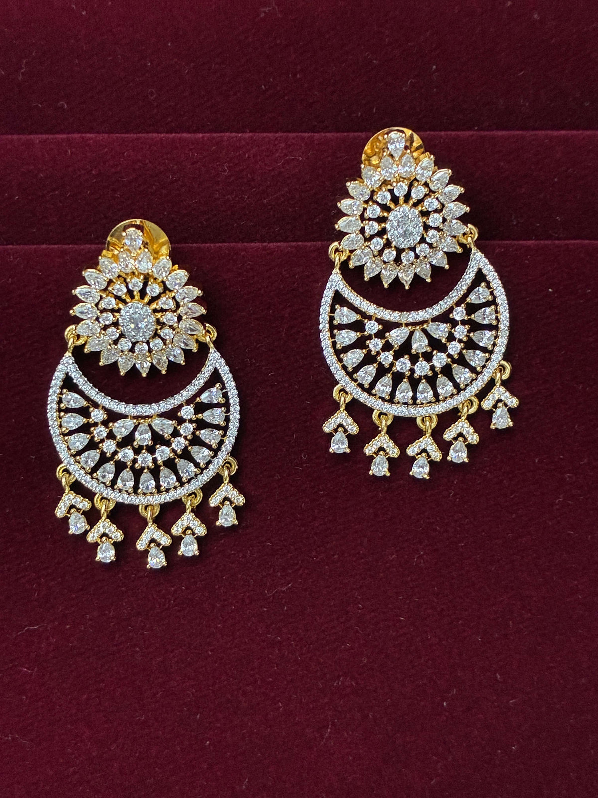 CZ  Elegant Chandbali Earring