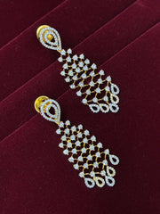 CZ Classic Golden Tassel Earring