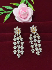 CZ Blooming Leaves Earring
