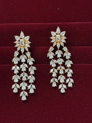CZ Blooming Leaves Earring