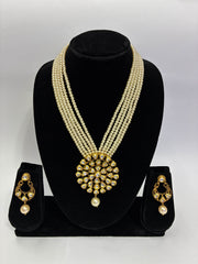 Antique Pearl layers designer Necklace Set