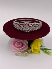 CZ Elegant Openable Floral Kada