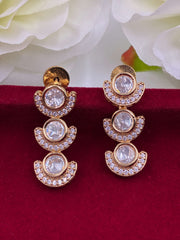 Kundan Moon Earring