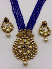 Antique Peacock Design Necklace Set