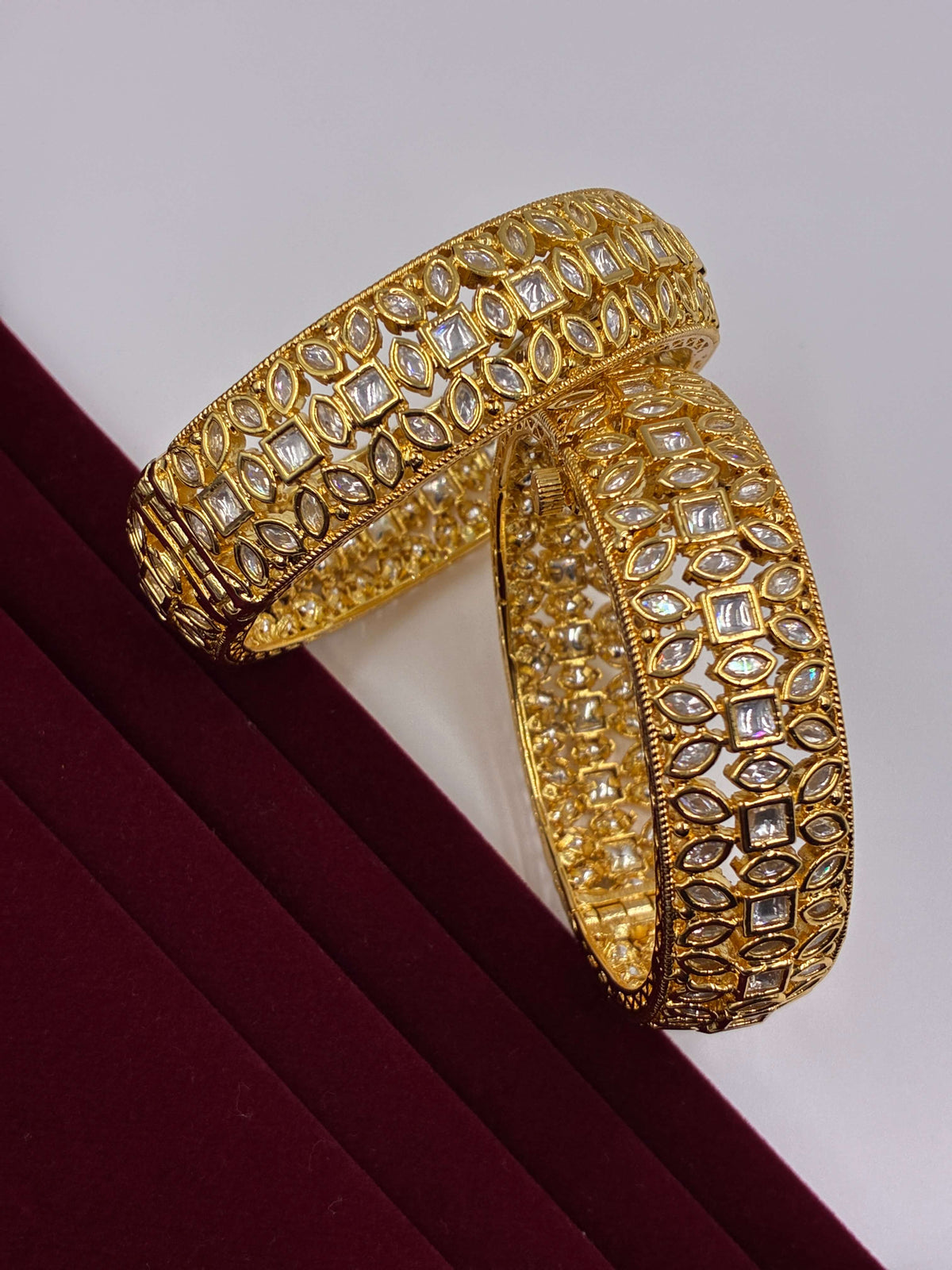 Kundan Openable Studded Designer Bangle