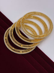 Single Line Designer Pearl Bangle