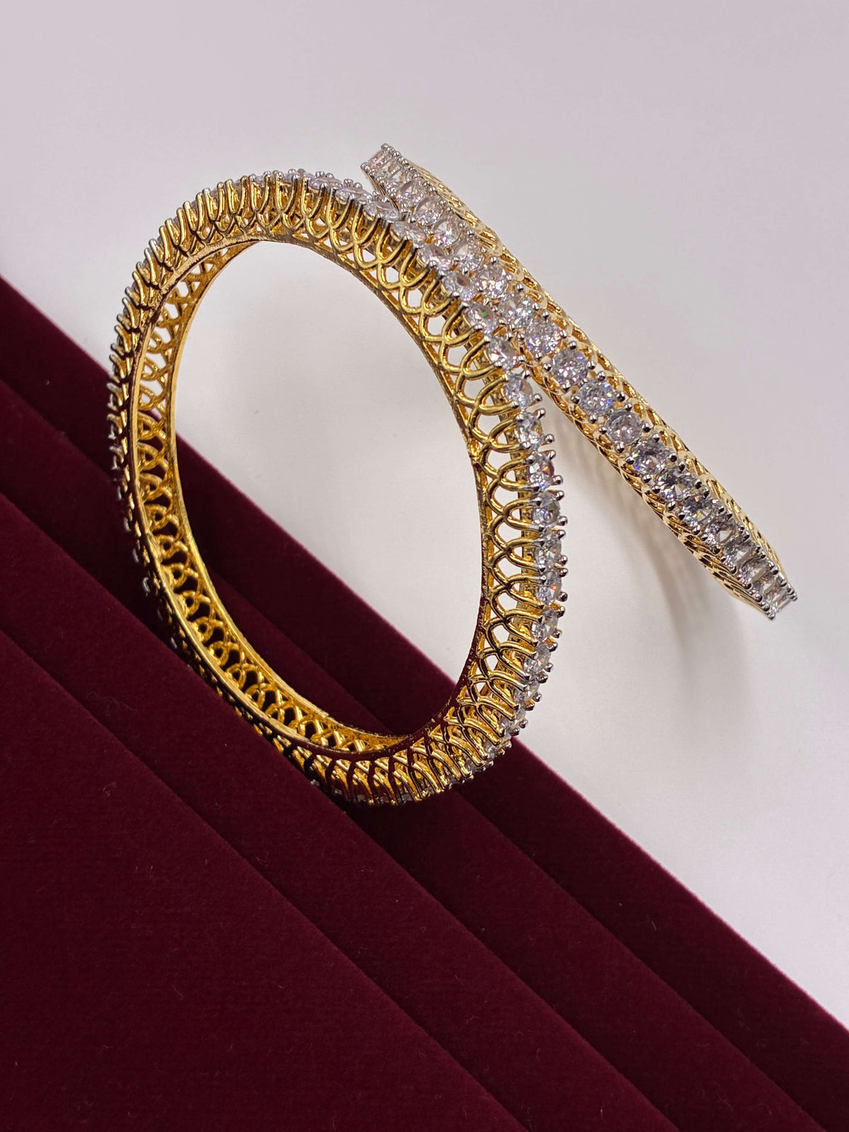 CZ Beautifully Studded Single Line Bangle