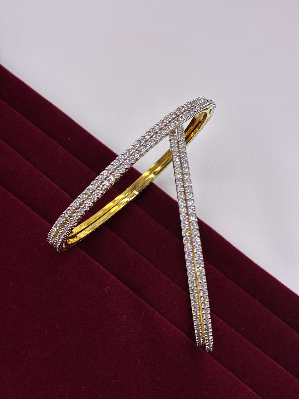 CZ Traditional Single Line Bangle