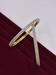 CZ Traditional Single Line Bangle