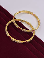 CZ Ruby Studded Bangle