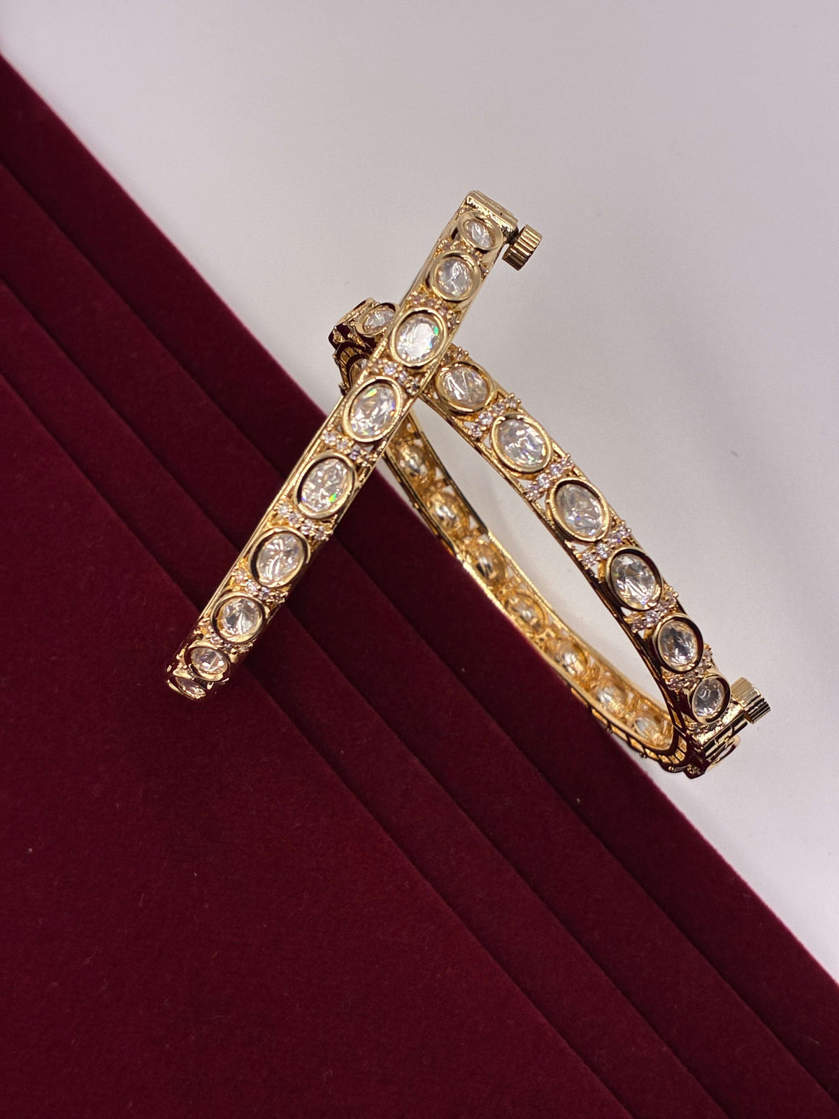 Kundan Radiant openable Bangle