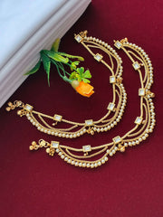 Antique Polki and Moti Payal