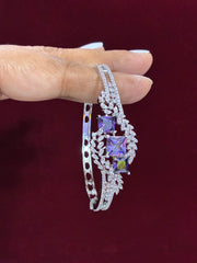 CZ Openable Purple designer Kada