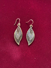 Oxidised Leaf Slip-on Earring