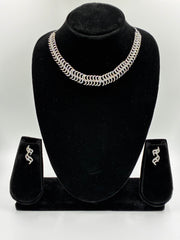 CZ Embellished Sequence Necklace Set