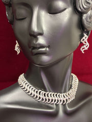 CZ Embellished Sequence Necklace Set