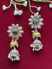 Oxidised Classic Jhumka  Earring