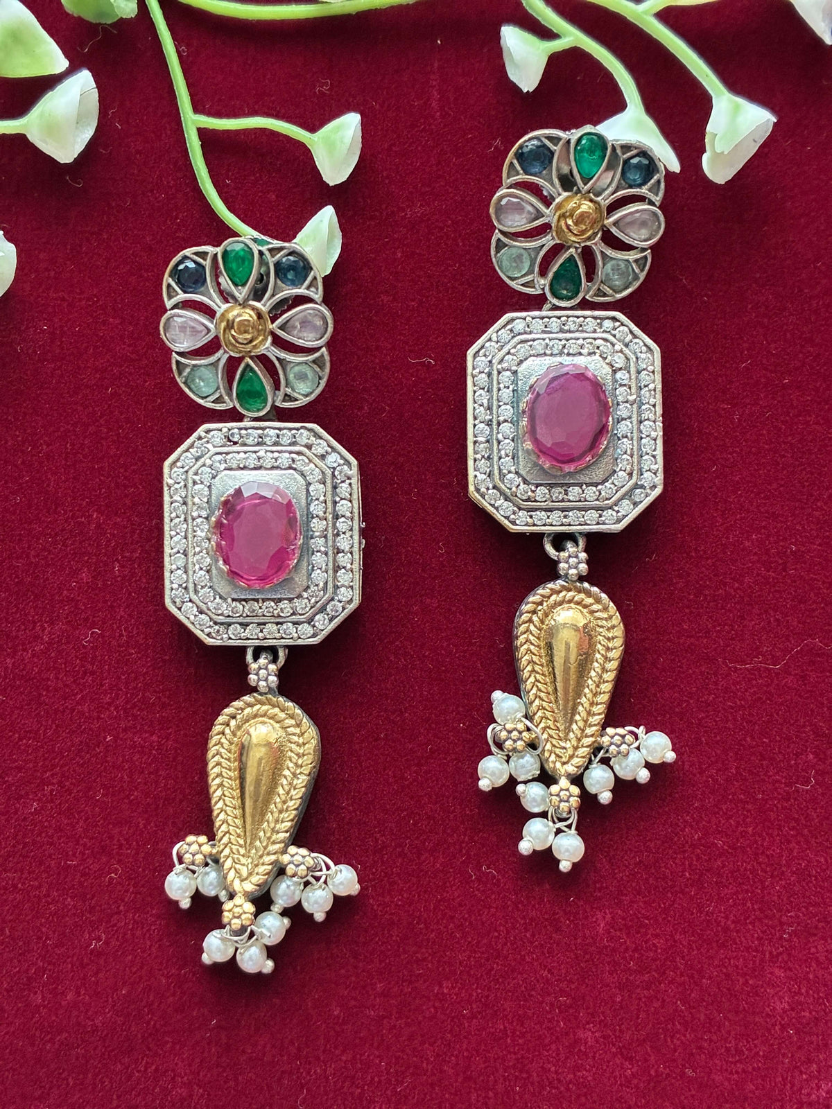 Oxidised Chic Earring