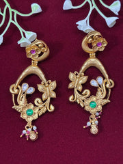 Antique Ruby Green Classic Earring