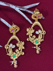 Antique Ruby Green Classic Earring