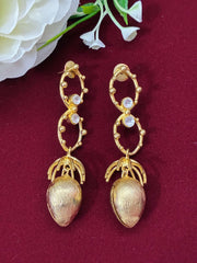 Antique Anti Tarnish Pistachio Shape Drop Earring