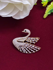 Sparkling Swan Brooch