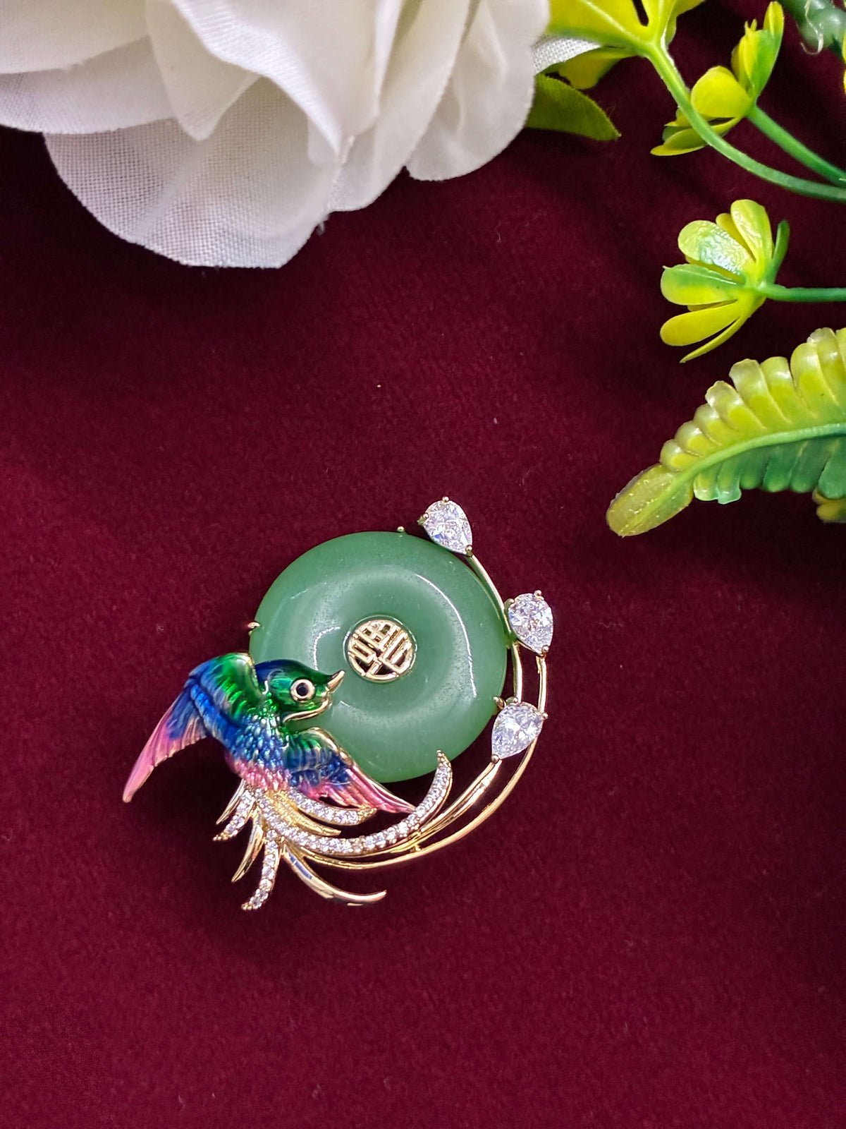Beautiful Peacock Brooch