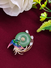 Beautiful Peacock Brooch