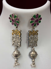 Oxidised Contemporary Jhumka Earring