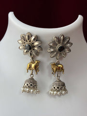 Oxidised Classic Jhumka  Earring