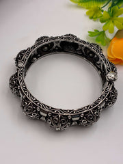 Oxidised Openable Gajra Style Kada