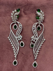 CZ Emerald green adorable Earring